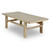 Hermosa Rustic Coffee Table Small Weathered Natural 48x22x16H