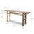 Hermosa Rustic Console Table Small Weathered Natural 72x12x30