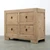 Capri Chest of Drawers Weathered Natural Pine 47x18x35H