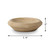 Approx. 8" Round Decorative Natural Travertine Bowl with Spiral Design