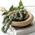 Approx. 8" Round Decorative Natural Travertine Bowl with Spiral Design