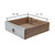 Amalfi Two Tones 7  Drawers Sideboard Distressed White 98x20x35H