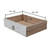 Amalfi Two Tones 7  Drawers Sideboard Distressed White 98x20x35H