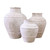 22" Clay Vase Distressed White Large 16x16x22H 22" Clay Vase Distressed White Large 16x16x22H