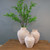 22" Clay Vase Distressed White Large 16x16x22H