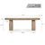Capri Rustic Live Edge Console Table Distressed White Approx. 88X20X33H (one-of-a-kind tabletop size vary)