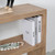 Waterfall console table with shelf weathered natural 48x12x31H