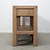 Capri console table with 4 hiding drawers weathered natural 81.5x20x32.5H