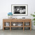 Capri console table with 4 hiding drawers weathered natural 81.5x20x32.5H