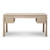 Lily Casa 5 Drawers Desk Whitewash Ash 61.8x25.9x30.98H