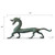 Approx. 21" Long Distressed Green Bronze Han Dragon Statue