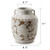 Amalfi Double Glazed Tall Vase Two Handles with Flower Motif 7.8x7.8x10.4H