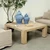 Square Coffee Table with Dovetail Joint Weathered Natural 43x43x17