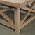 60" Long Cross Legs Coffee Table Weathered Natural 60x34x18H 60" Long Cross Legs Coffee Table Weathered Natural 60x34x18H