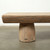 Approx. 68" Long Live Edge Reclaimed Wood Bench with Barrel Legs (Size vary)
