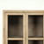 Approx. 89" High 4 Door Glass Display Cabinet Weathered Natural Pine PRE-ORDER ONLY(Minim 2)