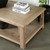 Amalfi coffee table weathered natural pine 55x32x18H