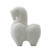 9" High Hand Carved Horse Statue Natural White Marble