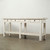 Amalfi Marble Top Console Distressed White 83x20x34H