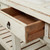 Amalfi Marble Top Console Distressed White 83x20x34H