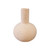 Approx. 6" High Terracota Globular Vase Off White Approx. 6" High Terracota Globular Vase Off White