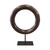 18" High Natural Black Stone Ring with Stand (14" Diameter) 18" High Natural Black Stone Ring with Stand (14" Diameter)