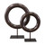 18" High Natural Black Stone Ring with Stand (14" Diameter) 18" High Natural Black Stone Ring with Stand (14" Diameter)