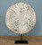 24" Wide Lucky Cloud Wood Disk with Iron Stand Vintage Style