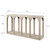 Ming Arch Console Table Whitewash 59x14x32H