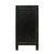 Side Table with Two Drawers Distressed Black 39x18x35H