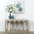 Arched Console Table Whitewash 59"Wx14"Dx32"H
