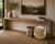 Approx.10ft Long Vintage Waterfall Console Table Weathered Natural (Size and finish vary)