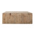 48 Inches Waterfall Square Coffee Table Reclaimed Pinewood Whitewash