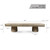 Approx. 68" Long Live Edge Reclaimed Wood Bench with Barrel Legs (Size vary) Distressed White