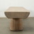 Approx. 68" Long Live Edge Reclaimed Wood Bench with Barrel Legs (Size vary) Distressed White