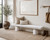 Approx. 68" Long Live Edge Reclaimed Wood Bench with Barrel Legs (Size vary) Distressed White