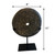 Approx.12" High Lava Stone Disk with Iron Stand