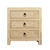 Nightstand with three drawers weathered natural 24x18x26H