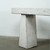 Approx. 88" Long Elba Primitive Console Table Distressed White