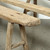 Vintage noodle bench approx. 6-7ft long weathered natural (Size and finish vary)