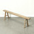 Vintage noodle bench approx. 6-7ft long weathered natural (Size and finish vary)