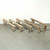 Vintage noodle bench approx. 6-7ft long weathered natural (Size and finish vary)