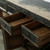 119 Inches Long 8 Drawers 8 Doors Sideboard Distressed Black
