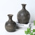 Approx. 8.7" H Charcoal Gray Vase Vintage Style (3" opening)