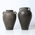 Approx. 14"H Charcoal Gray Vase with Two Handles (4.9" opening)