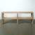 Approx. 87" Long Waterfall Console with Double Shelves Weathered Natural
