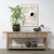 90" Long Console Table with 4 Drawers Weathered Natural 91X18X34H
