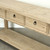 90" Long Console Table with 4 Drawers Weathered Natural