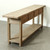 90" Long Console Table with 4 Drawers Weathered Natural