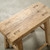 Vintage Rustic Stool Rectangular Approx. 16-24" Wide 8-12 Inches Deep with Thick Top (size & finish vary)